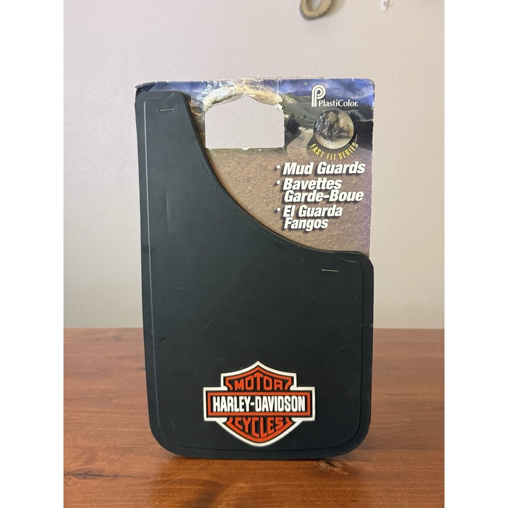 Harley-Davidson Mud Guards 9-3/8" x 15" Pair NOS PlastiColor Made USA 0583